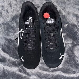 Puma Black Sneakers with White Accents